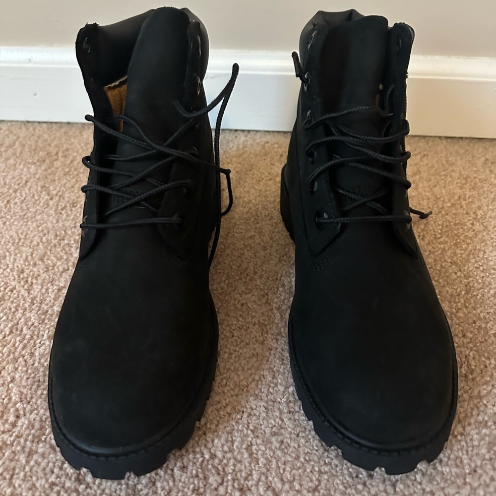 Timberland Jr black waterproof boots